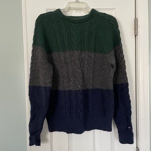 Tommy Hilfiger - Cable Knit Colorblock Sweater - Size S